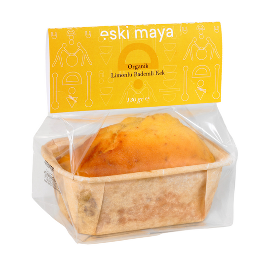 Organik Limonlu Bademli Kek- 130 Gr