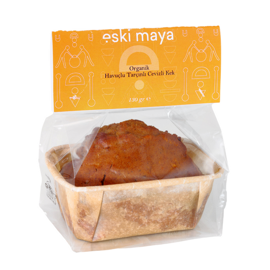 Organik Havuçlu Tarçınlı Cevizli Kek- 130 Gr