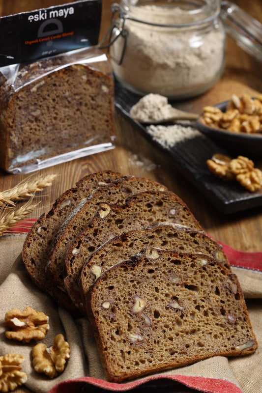 Ekşi Mayalı Organik Cevizli Çavdar- 300 Gr